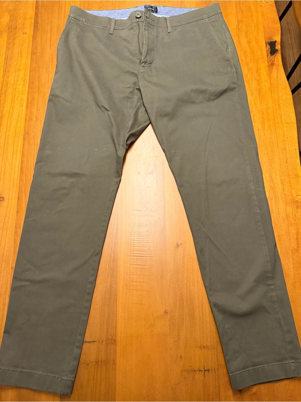 J.Crew 484 Slim Chino Pants Olive Green Men’s 34x32